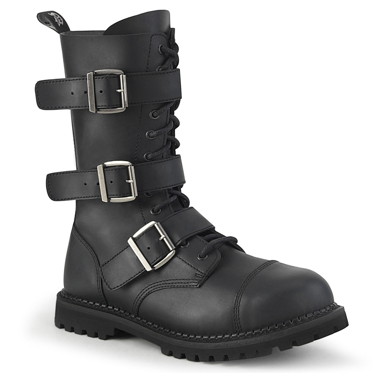 RIOT-12BK Black Vegan Leather