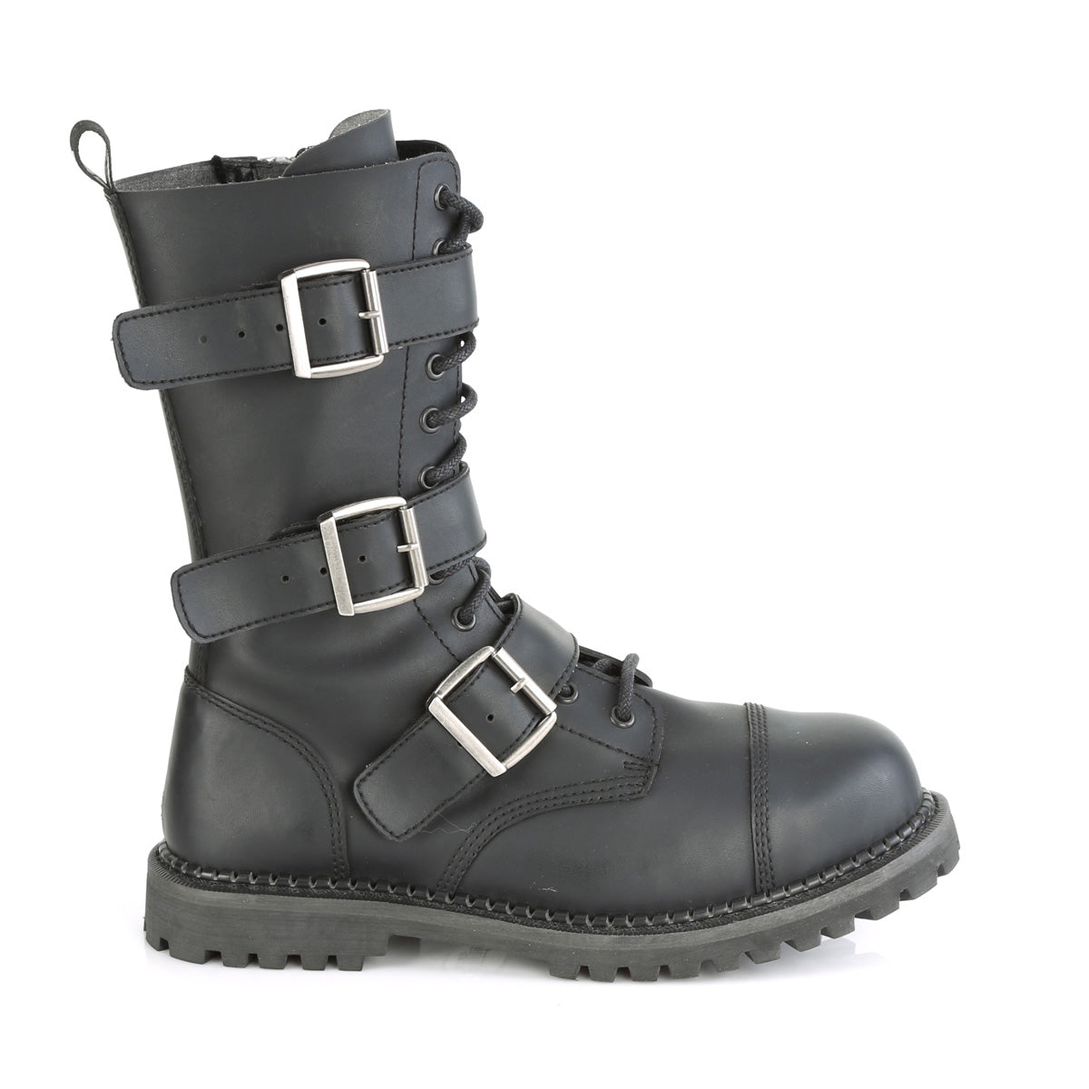 RIOT-12BK Black Vegan Leather