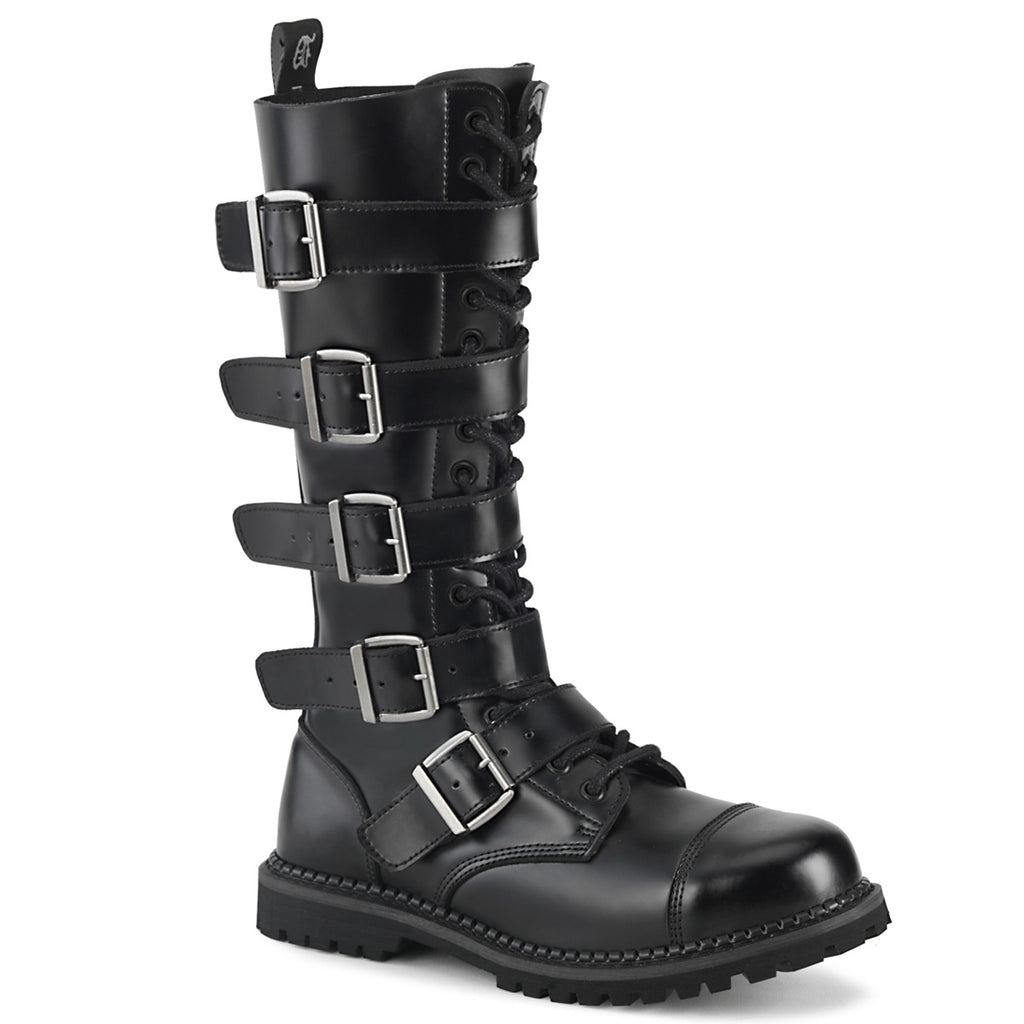 RIOT-18BK Black Leather