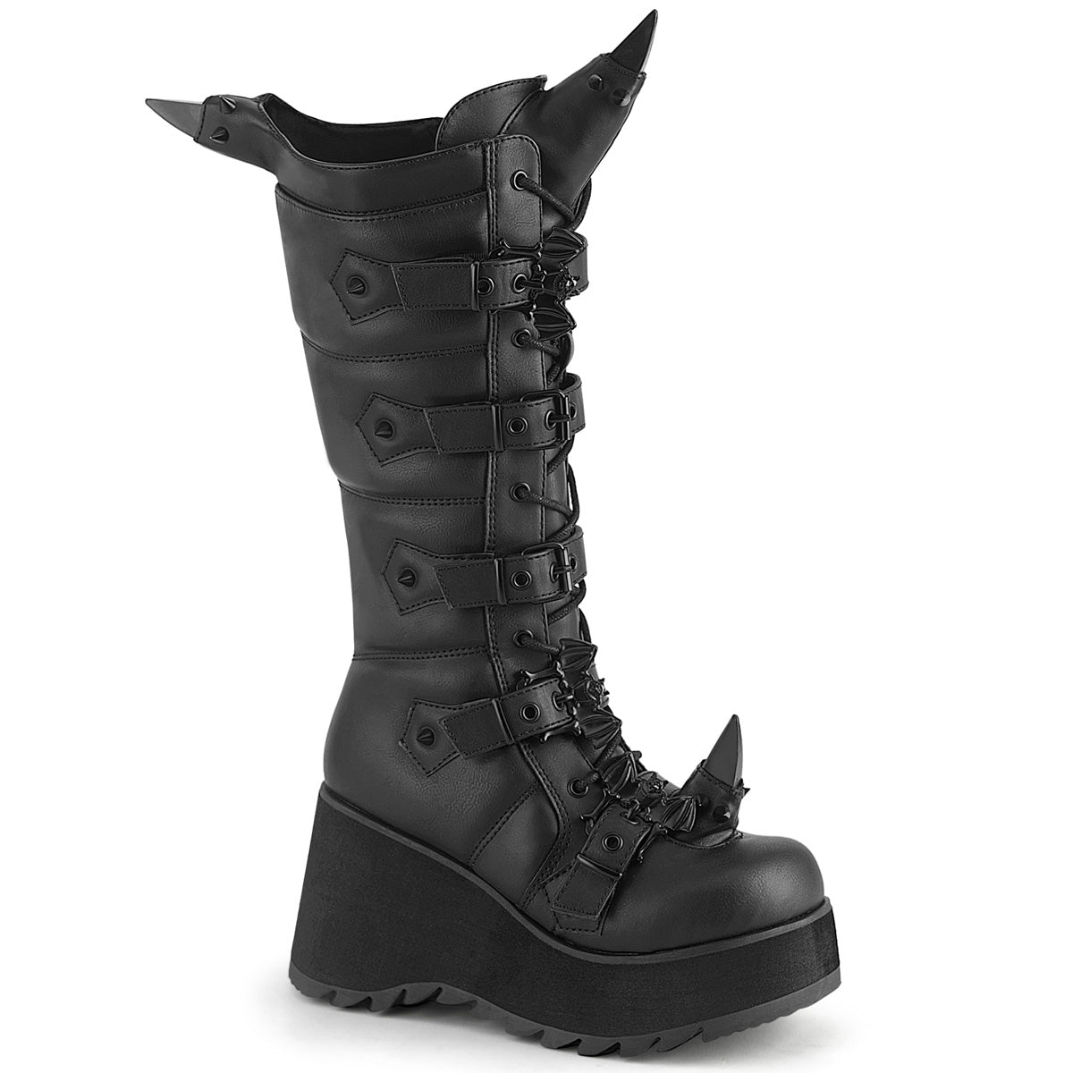 SCENE-157 Black Vegan Leather