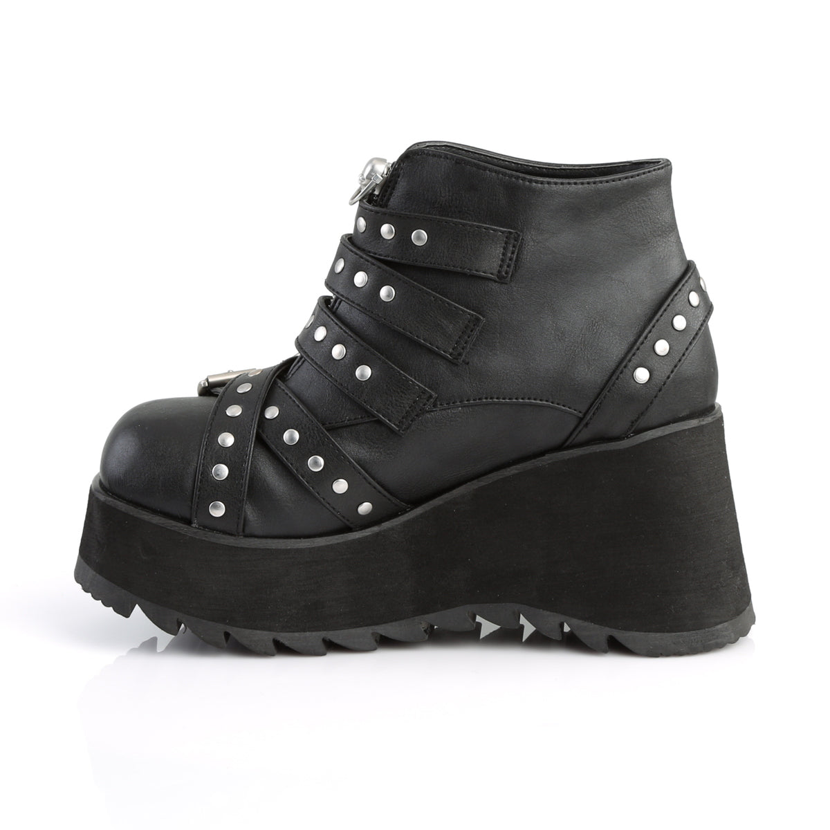 Demonia SCENE-30 Black Ankle Boots