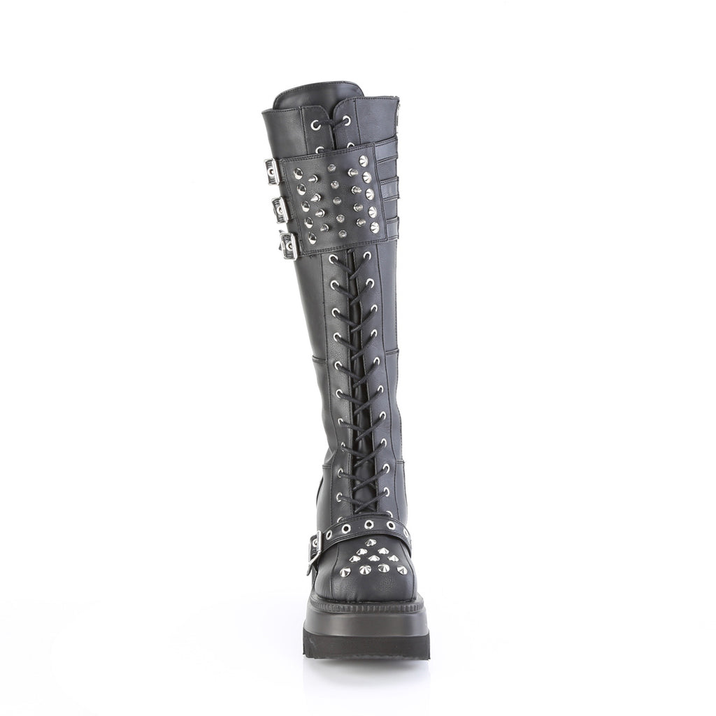 Demonia SHAKER-225 Black Knee-High Boots