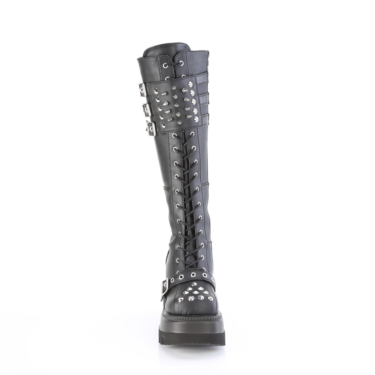 Demonia SHAKER-225 Black Knee-High Boots