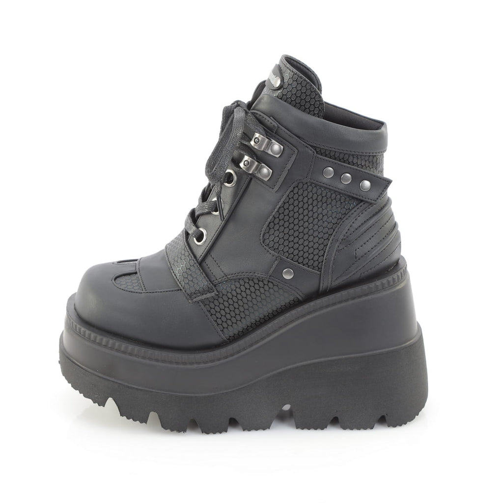 Demonia SHAKER-37 Black Ankle Boots