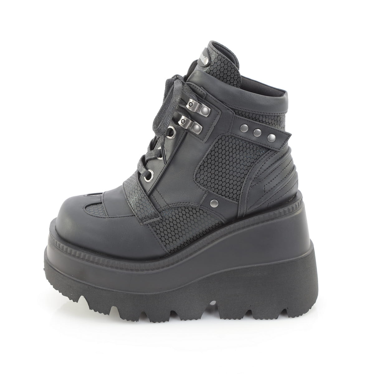 Demonia SHAKER-37 Black Ankle Boots