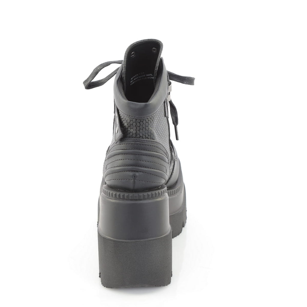 Demonia SHAKER-37 Black Ankle Boots