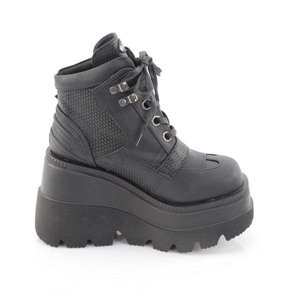 Demonia SHAKER-37 Black Ankle Boots