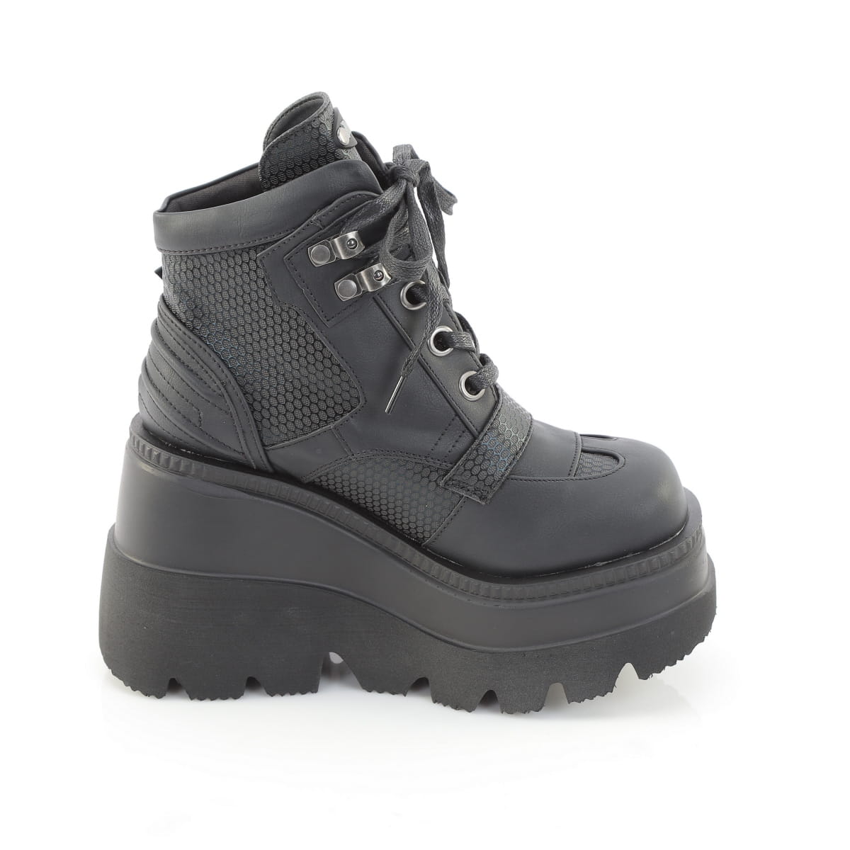 Demonia SHAKER-37 Black Ankle Boots