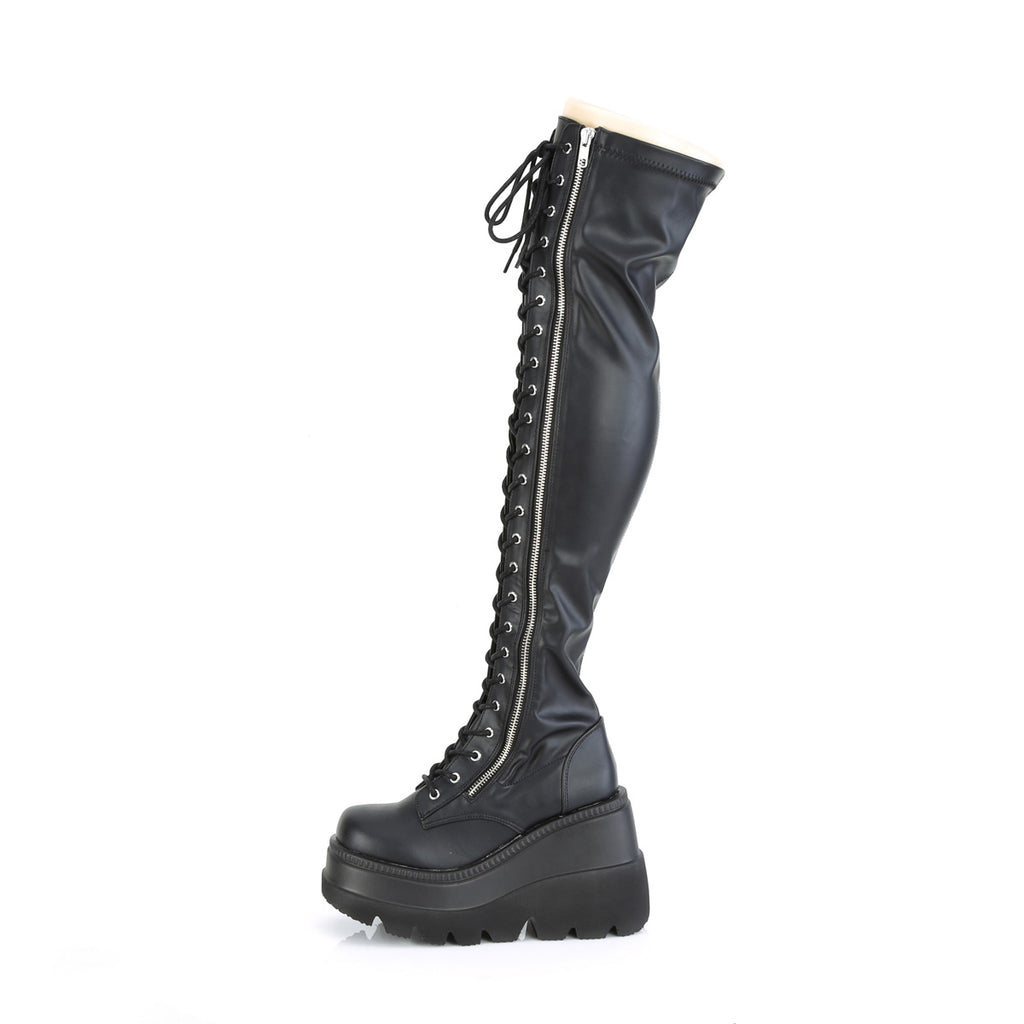 SHAKER-374 Black Vegan Leather