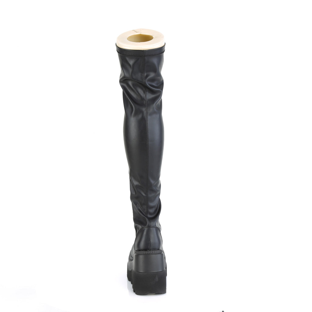 SHAKER-374 Black Vegan Leather