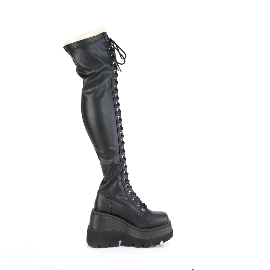 SHAKER-374 Black Vegan Leather