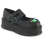 Demonia SLACKER-25 Black Platform Heels
