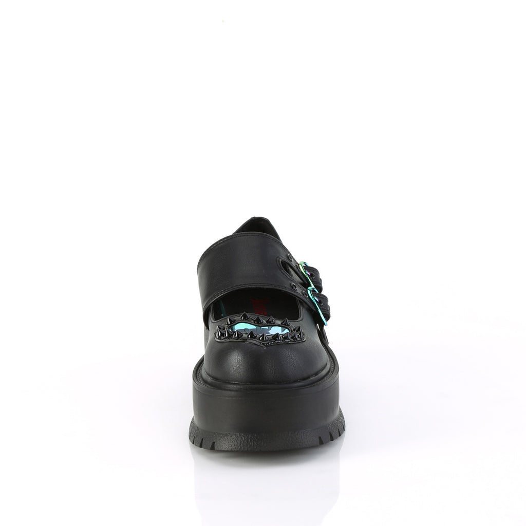 Demonia SLACKER-25 Black Platform Heels