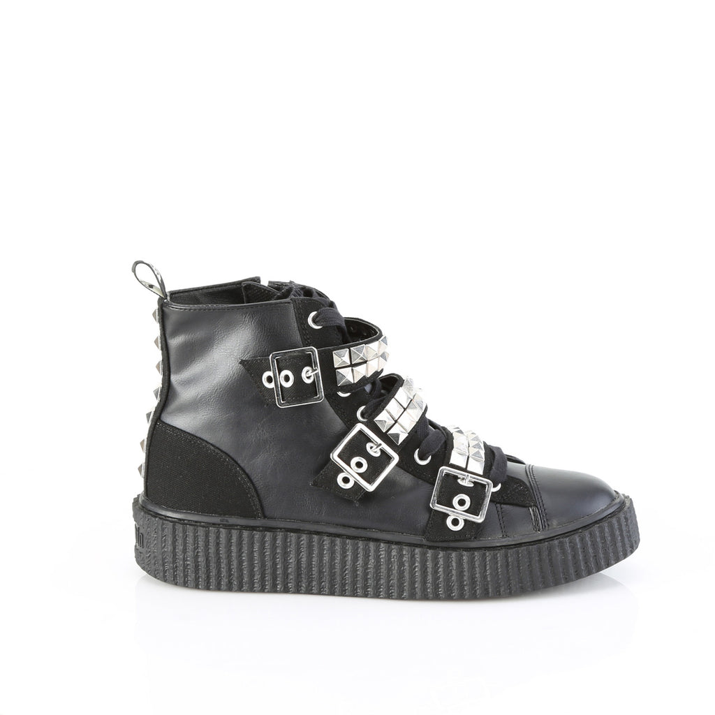 Demonia SNEEKER-225 Black Sneakers