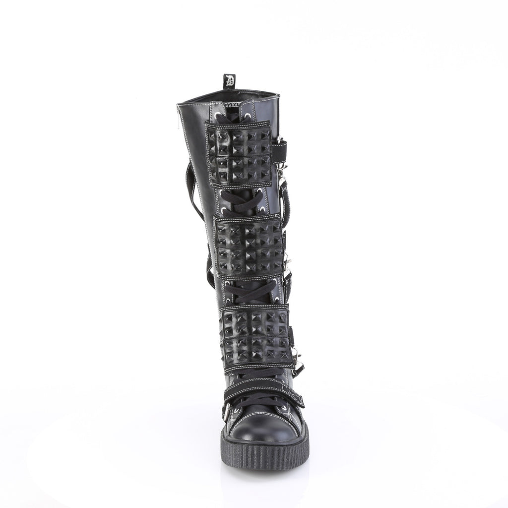 Demonia SNEEKER-410 Black Knee-High Boots