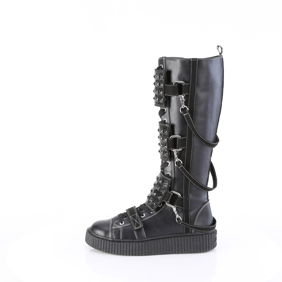 Demonia SNEEKER-410 Black Knee-High Boots