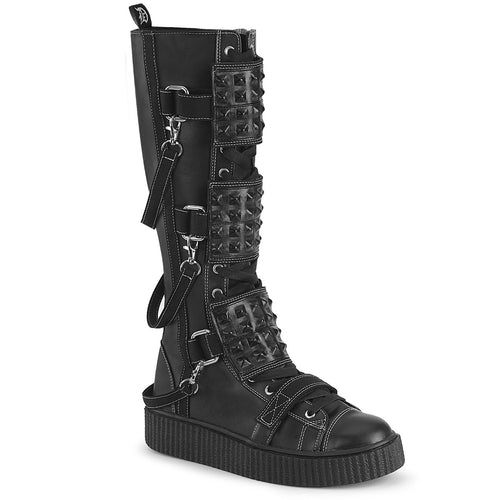 Demonia SNEEKER-410 Black Knee-High Boots