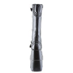 Demonia STACK-308 Black Platform Heels