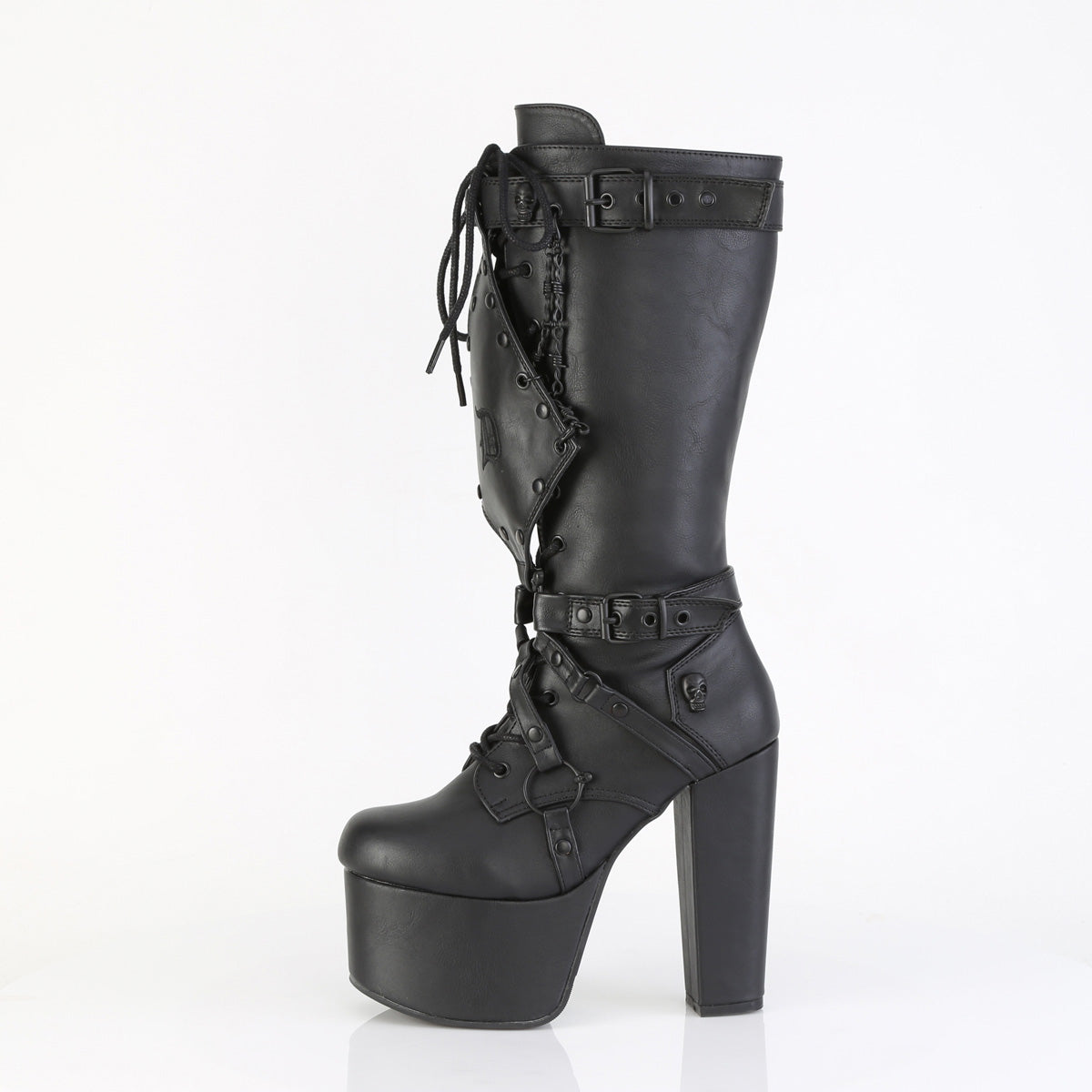 TORMENT-218 Black Vegan Leather