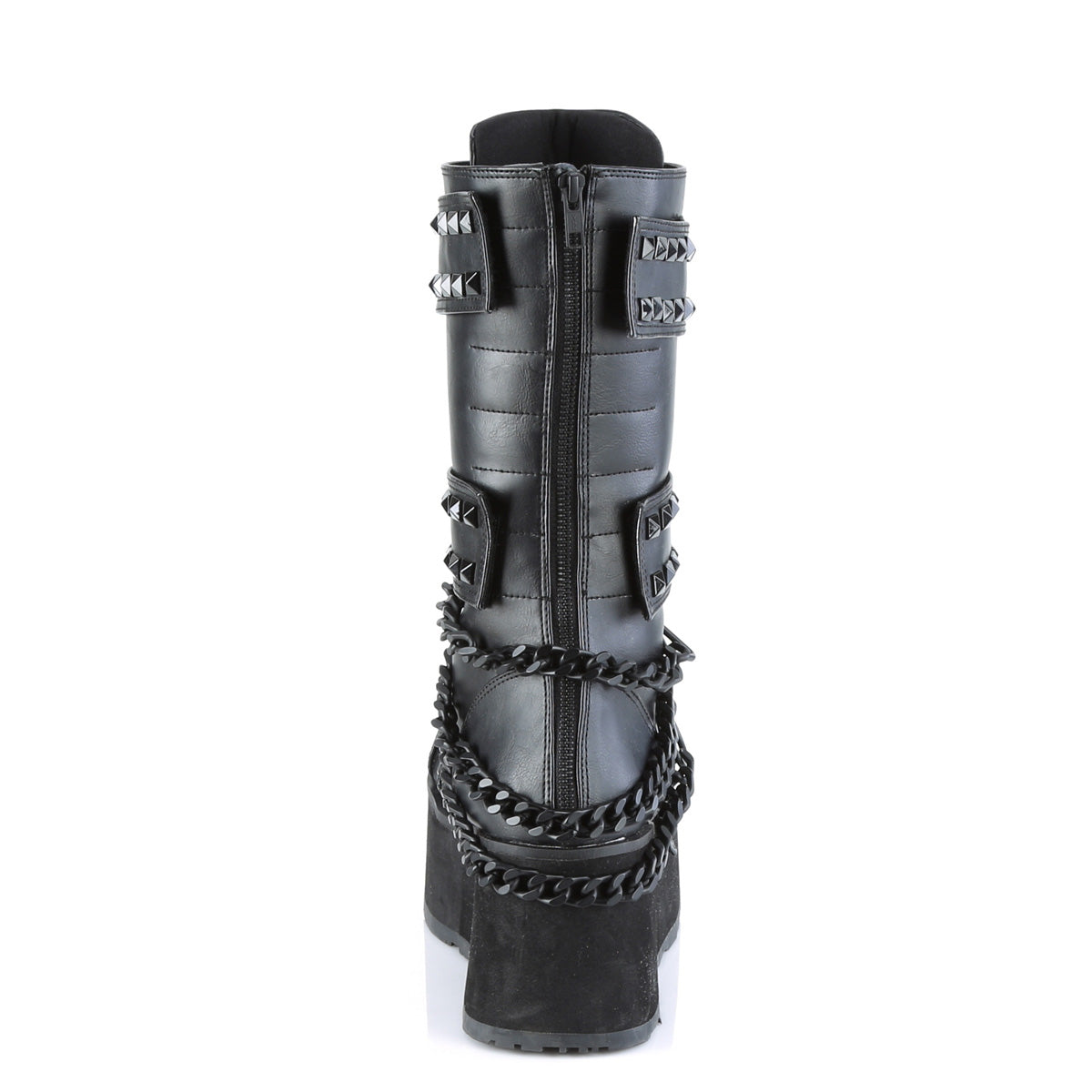 Demonia TRASHVILLE-138 Black Knee-High Boots