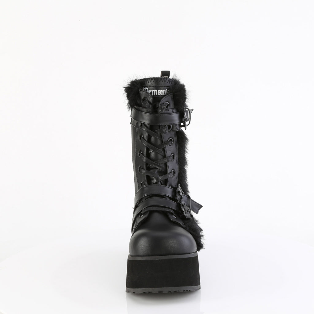 Demonia TRASHVILLE-218 Black Knee-High Boots