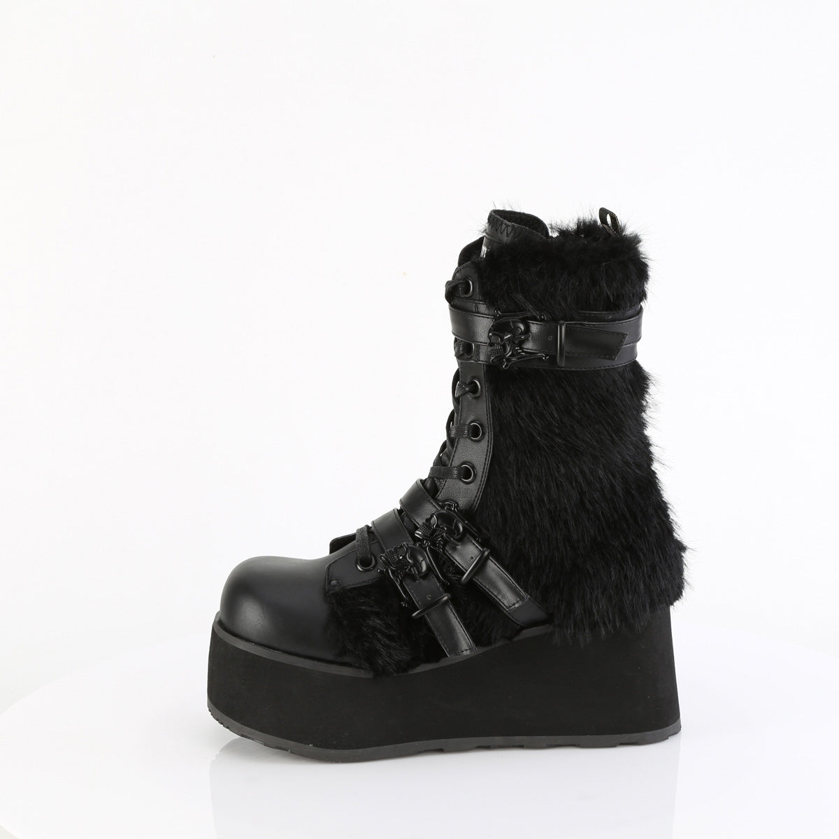 Demonia TRASHVILLE-218 Black Knee-High Boots