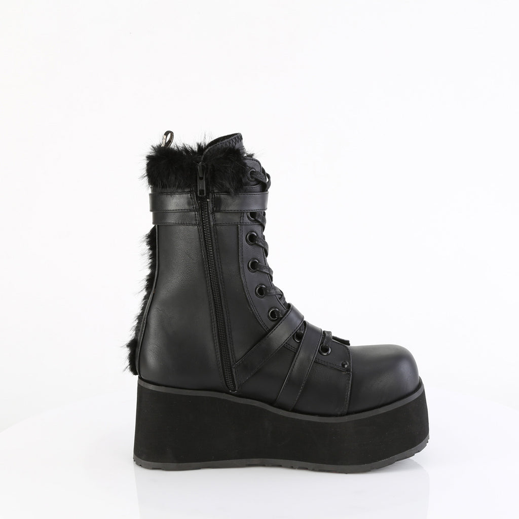 Demonia TRASHVILLE-218 Black Knee-High Boots