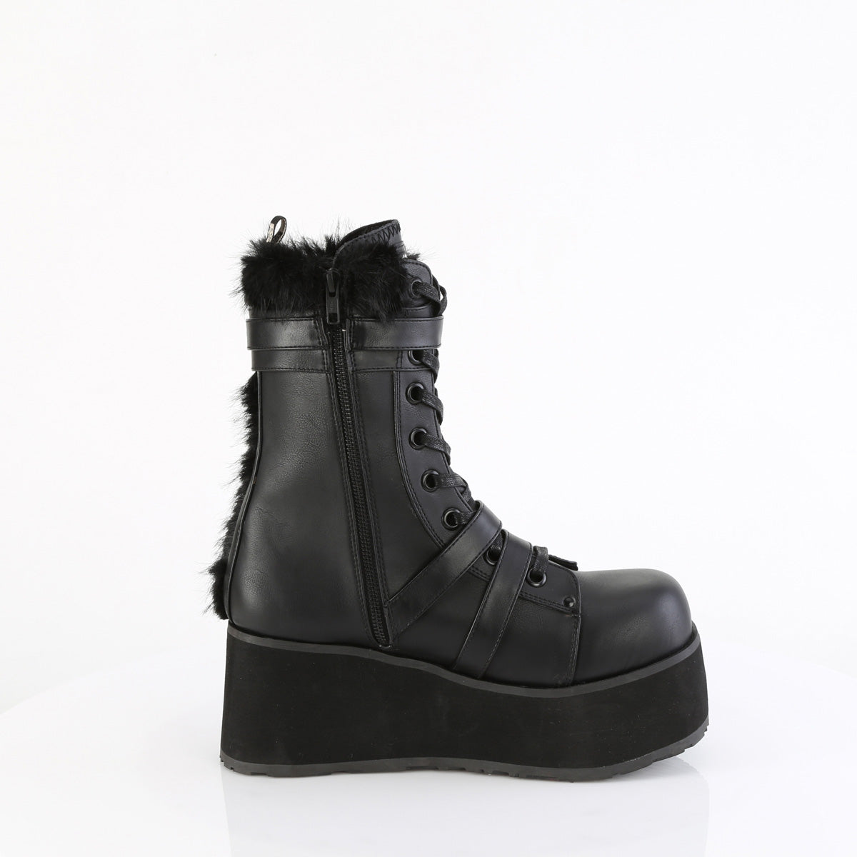 Demonia TRASHVILLE-218 Black Knee-High Boots