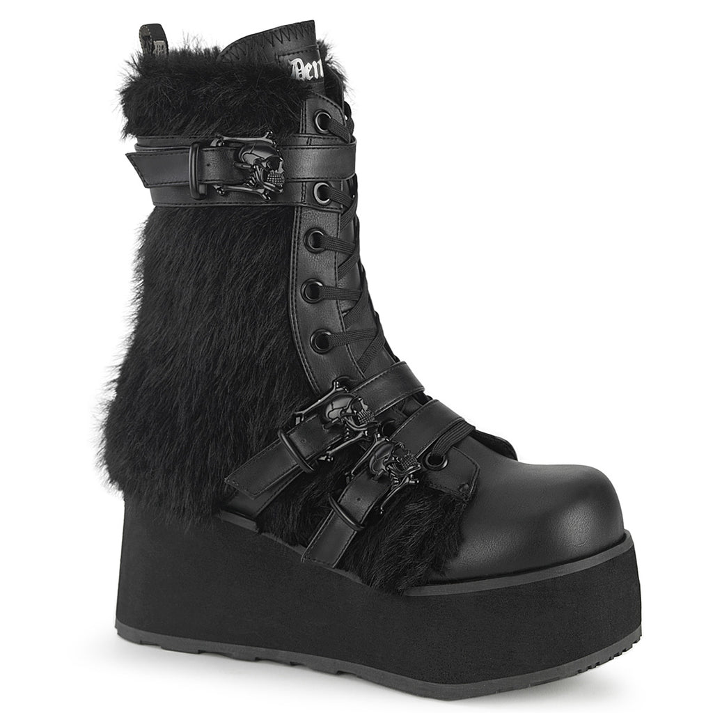 Demonia TRASHVILLE-218 Black Knee-High Boots