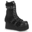 Demonia TRASHVILLE-218 Black Knee-High Boots