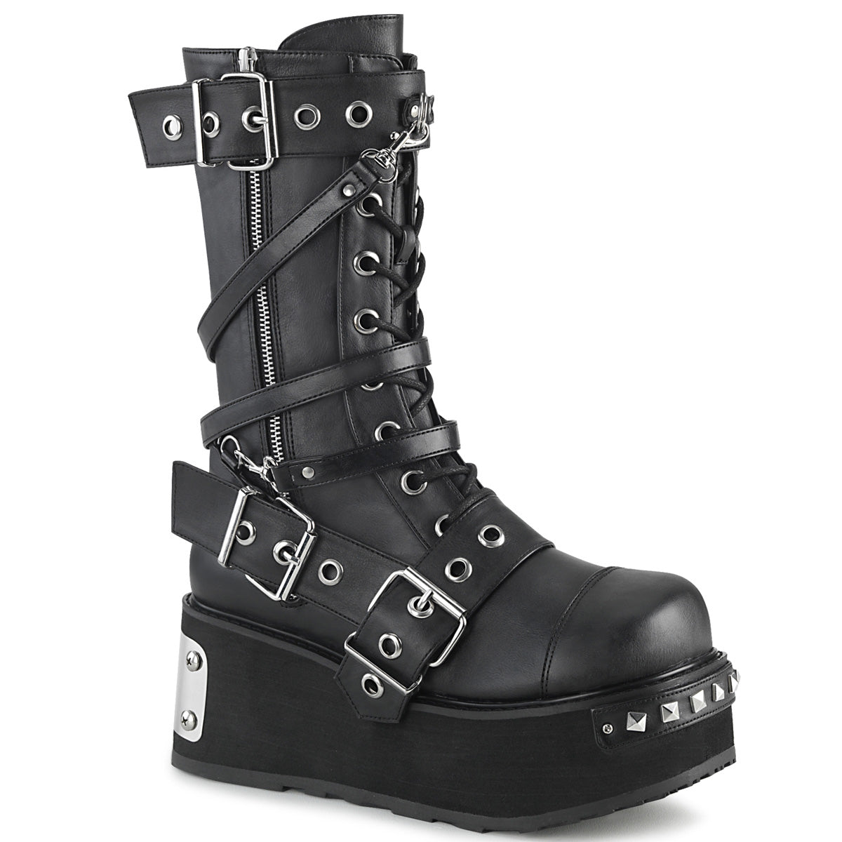 TRASHVILLE-250 Black Vegan Leather