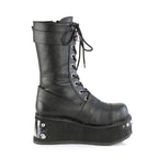 TRASHVILLE-250 Black Vegan Leather