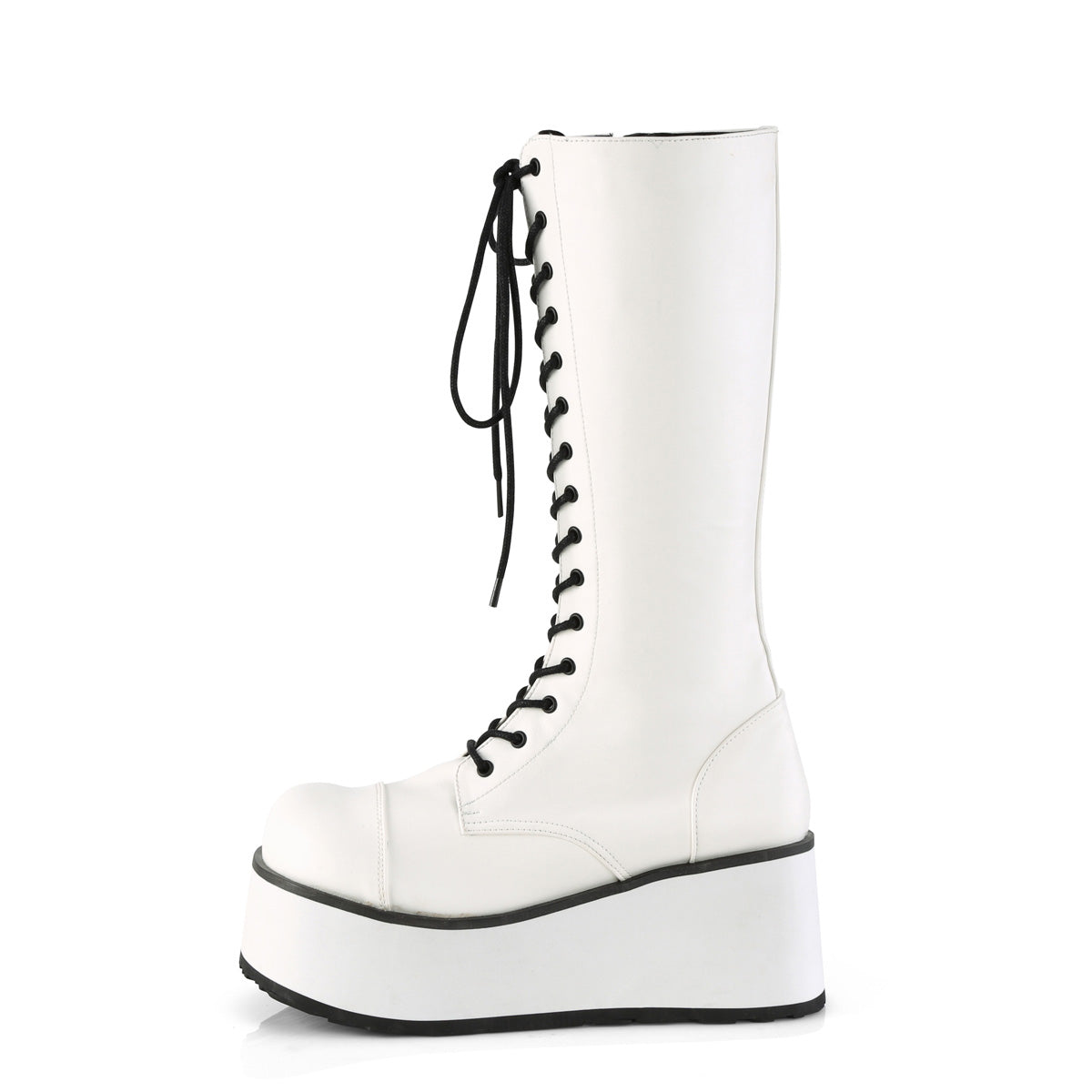 TRASHVILLE-502 White Vegan Leather