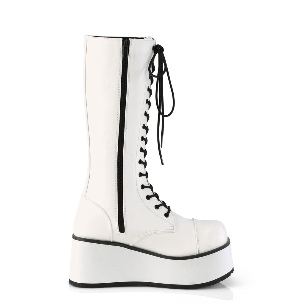 TRASHVILLE-502 White Vegan Leather