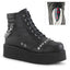 V-CREEPER-565 Black Vegan Leather