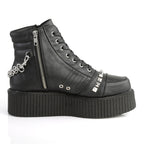 V-CREEPER-565 Black Vegan Leather