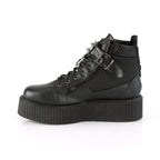 V-CREEPER-566 Black Vegan Leather