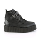V-CREEPER-566 Black Vegan Leather
