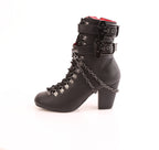 VIVIKA-128 Black Vegan Leather