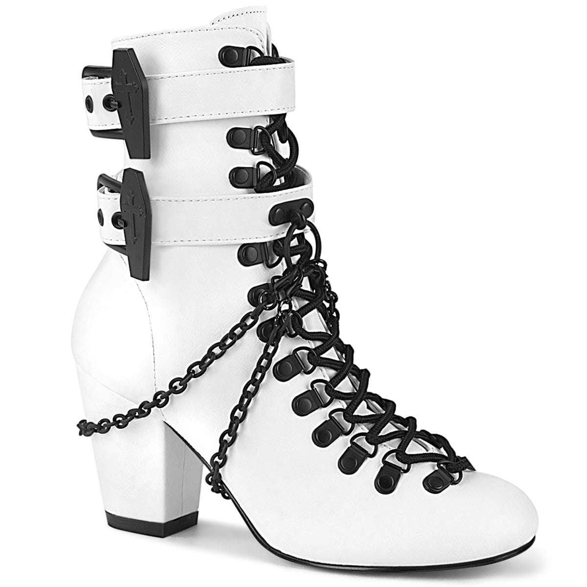 VIVIKA-128 White Vegan Leather Main image