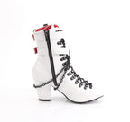 VIVIKA-128 White Vegan Leather