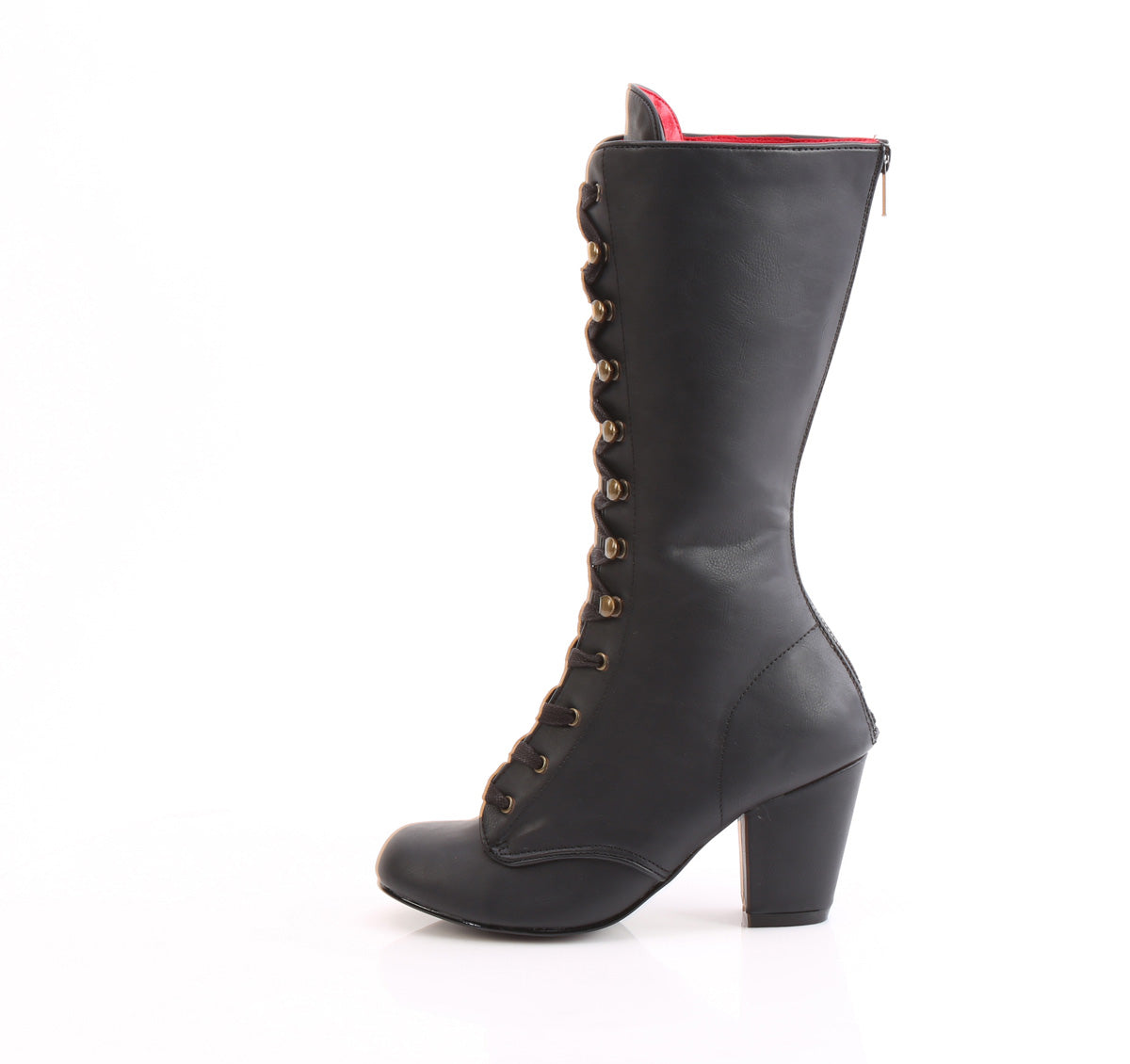 VIVIKA-205 Black Vegan Leather