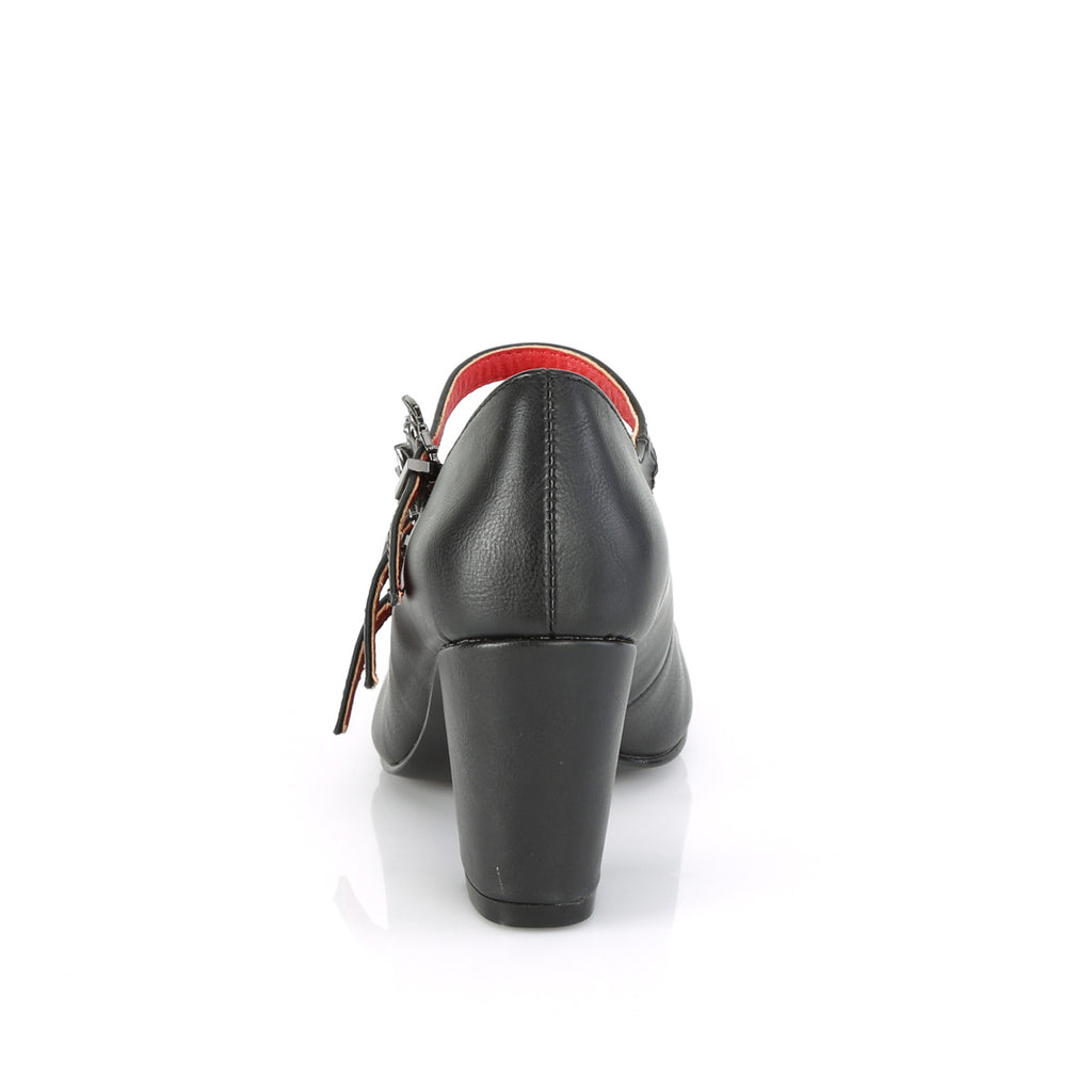 VIVIKA-38 Black Vegan Leather