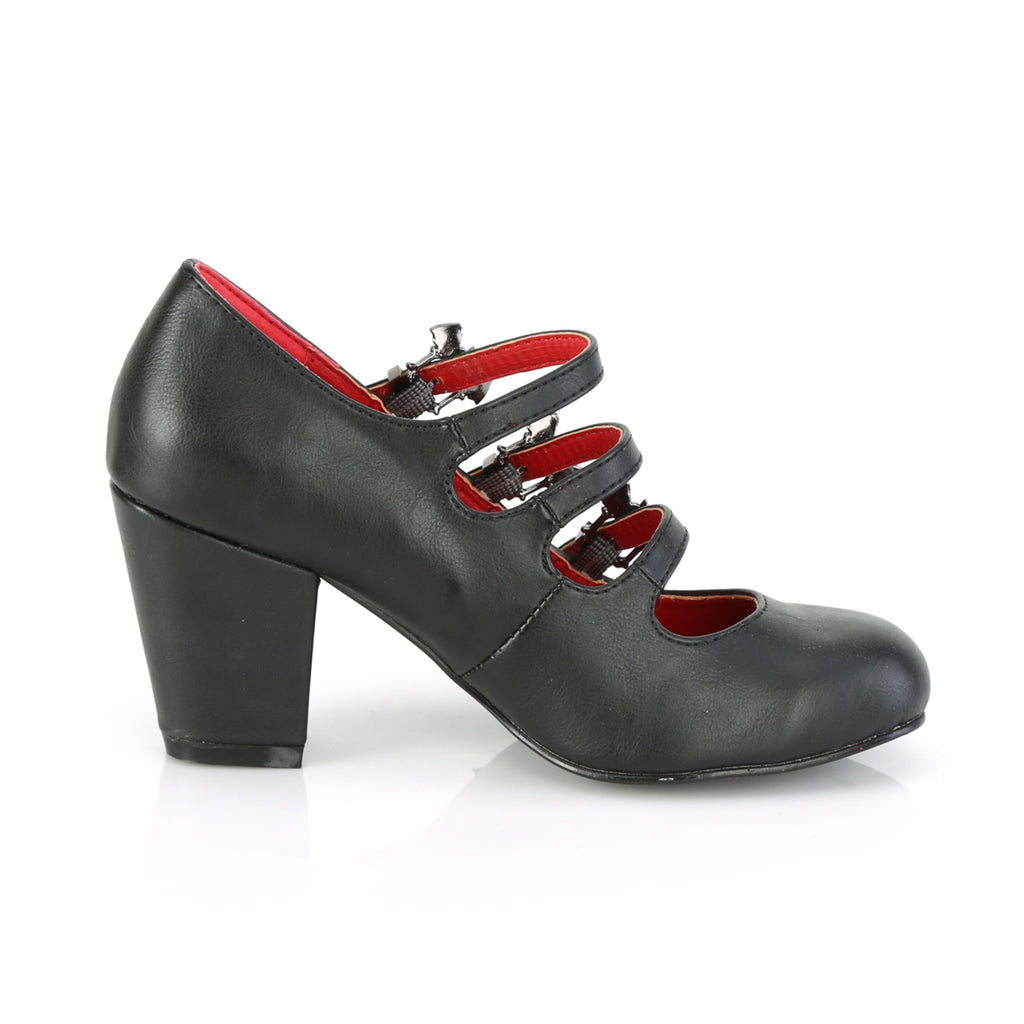 VIVIKA-38 Black Vegan Leather