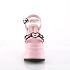 Demonia WAVE-09 Baby Pink Hologram Sandals
