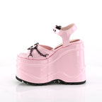 Demonia WAVE-09 Baby Pink Hologram Sandals
