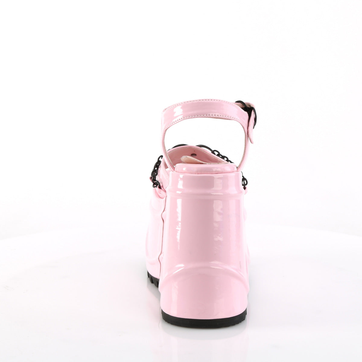 Demonia WAVE-09 Baby Pink Hologram Sandals