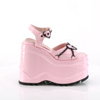 Demonia WAVE-09 Baby Pink Hologram Sandals